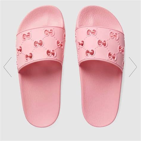 gucci flip flops pink|Gucci Slides & Flip.